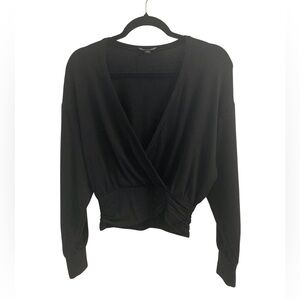 NWOT EXPRESS BLACK CROP TOP COVER SIZE XS